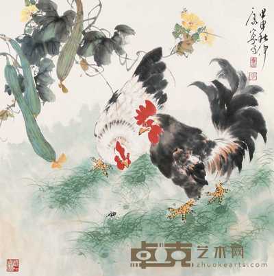 康宁 大吉图 镜心 70×68cm